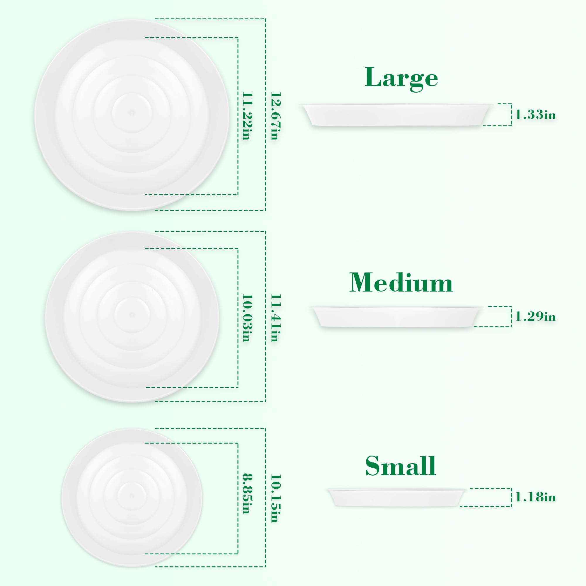 U0U 11.4-inch round mold creates layered walkway stones