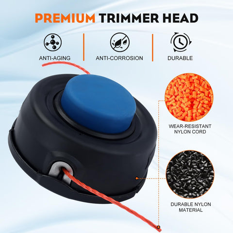Hipa T35 Trimmer Head for Husqvarna – Prewound .095 Line, M10×1.25LH, 537388101
