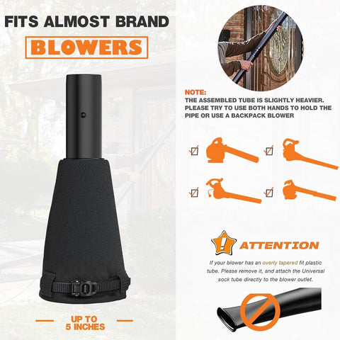Sealegend Universal Leaf Blower Gutter Attachment – Ground-Level Cleaning Reach Up to 11 Feet