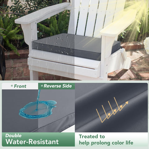 Summsun Outdoor Chair Cushions Set of 4 – Waterproof, Fade-Resistant 18.5 x 16 x 2 Inches