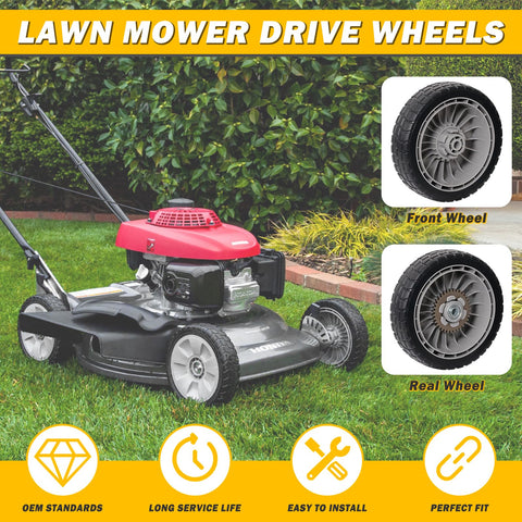 XaXmTee 8-inch front wheel with smooth hub for easy steering