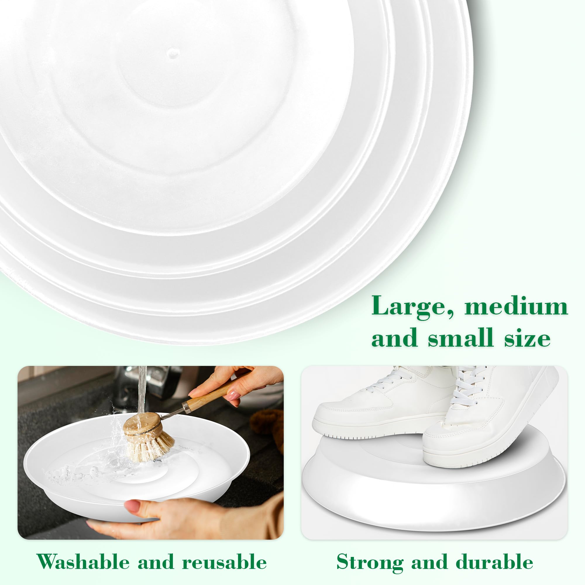 U0U 12.6-inch round mold for wide garden routes