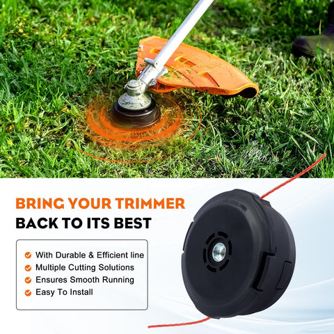 Hipa T35 Trimmer Head for Husqvarna – Prewound .095 Line, M10×1.25LH, 537388101