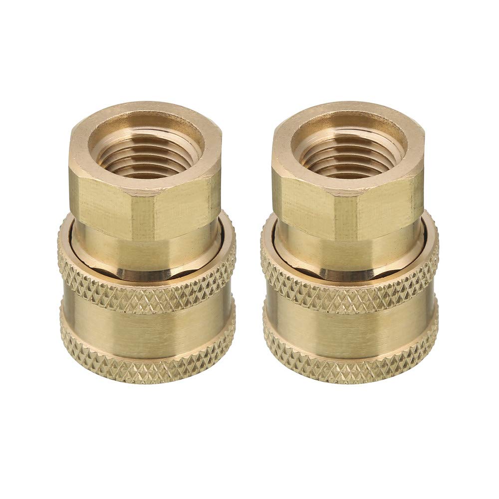 RIDGE WASHER 2-pack brass coupler for versatile quick-connect upgrades.