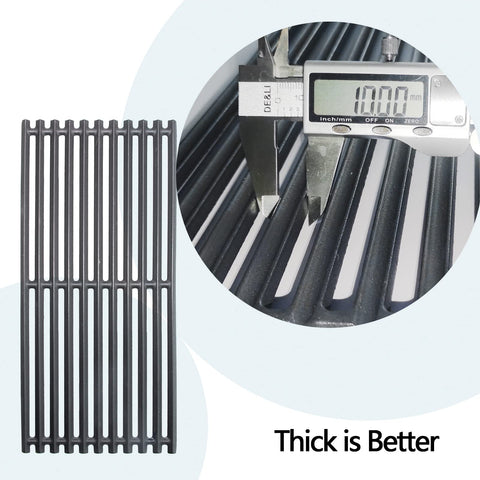 Hongso 17-Inch Cast Iron Grill Grates for Char-Broil Tru-Infrared 3-Burner Models (3-Pack)