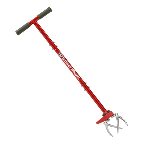 Garden Weasel Claw Pro Garden Tiller and Cultivator – Twist-Action Soil Loosener with Adjustable Tines and Ergonomic Handle