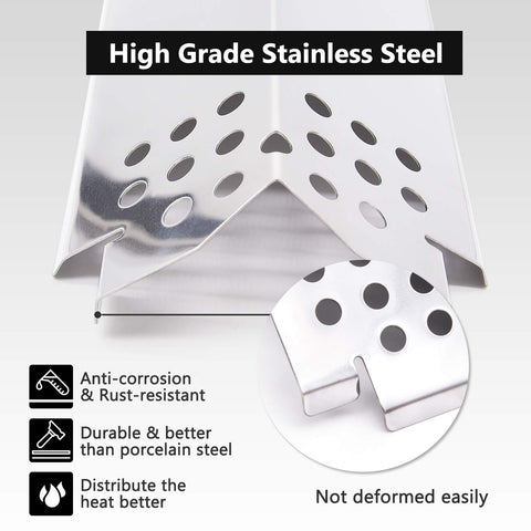Criditpid Grill Replacement Parts Kit for Nexgrill 5-Burner & 4-Burner Models | 5-Pack Burners, Heat Shields & Igniters