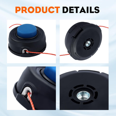 Hipa T35 Trimmer Head for Husqvarna – Prewound .095 Line, M10×1.25LH, 537388101
