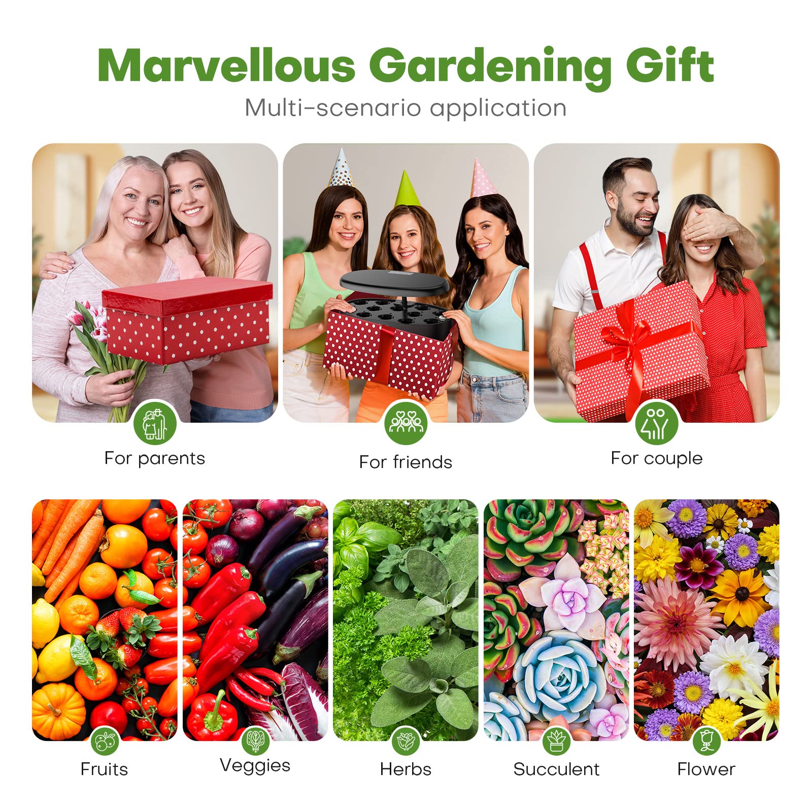 Ahopegarden countertop garden kit fits on desks and kitchens for fresh harvests.
