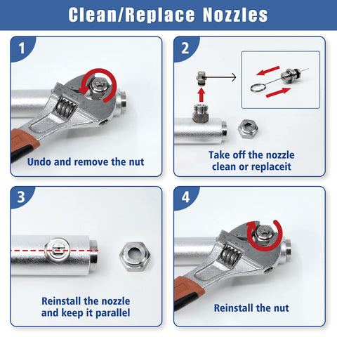 JANZ 16-Inch Surface Cleaner for Pressure Washers | 4000 PSI, 4 Wheels
