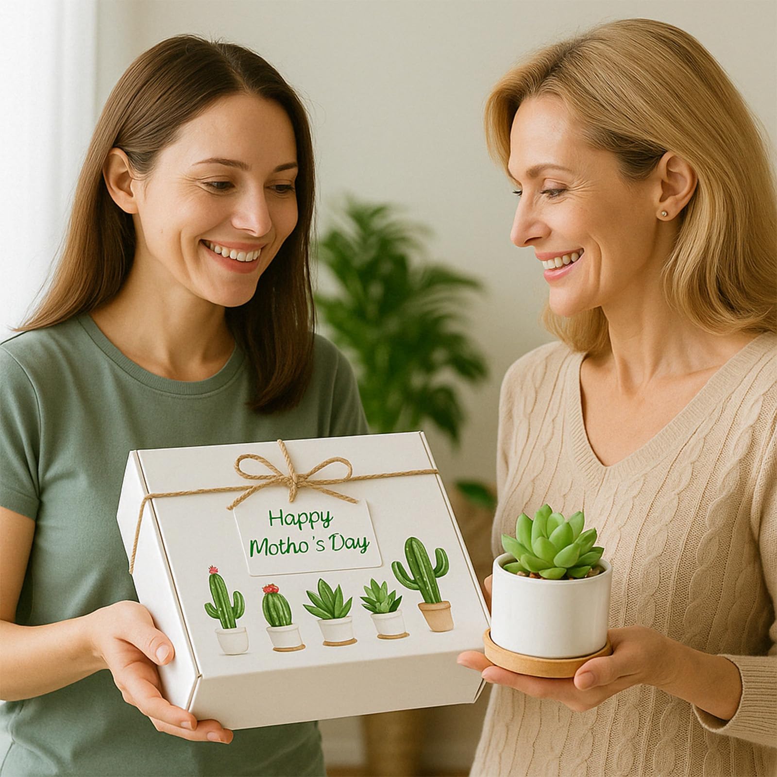 ZOUTOG coordinated pot set enhances any indoor plant display.