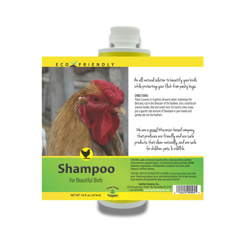 Care Free Enzymes Chicken Shampoo & Poultry Wash – Apple Scented, 16 oz