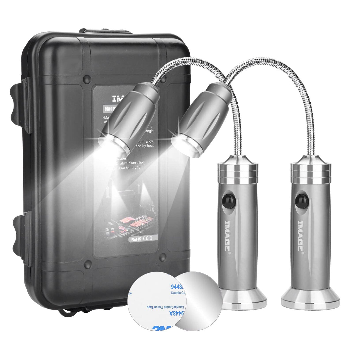 IMAGE magnetic ultra-bright barbecue light base attachment ensures secure mounting.
