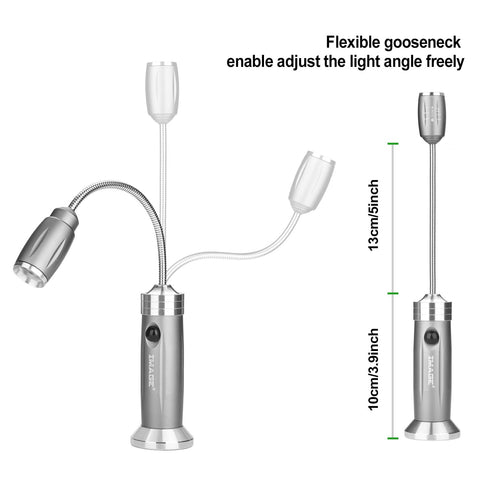 IMAGE magnetic ultra-bright barbecue light flexible gooseneck angle adjustment.