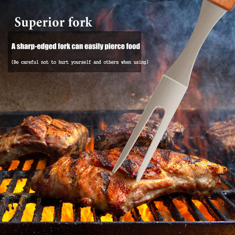 IMAGE Wooded BBQ four-piece packaging ready for gifting.