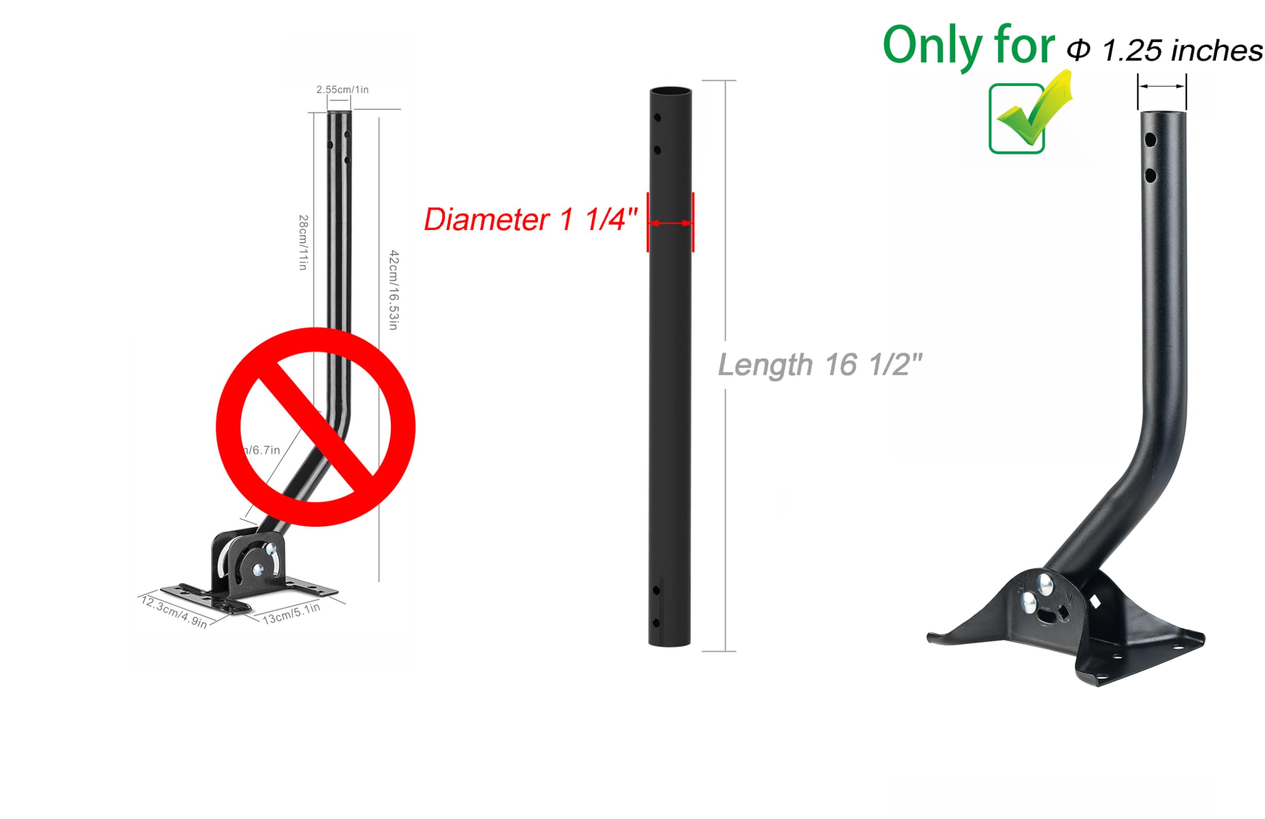 Imbesel extension pole offers increased clearance to minimize obstructions