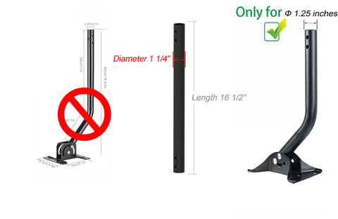 Imbesel extension pole offers increased clearance to minimize obstructions