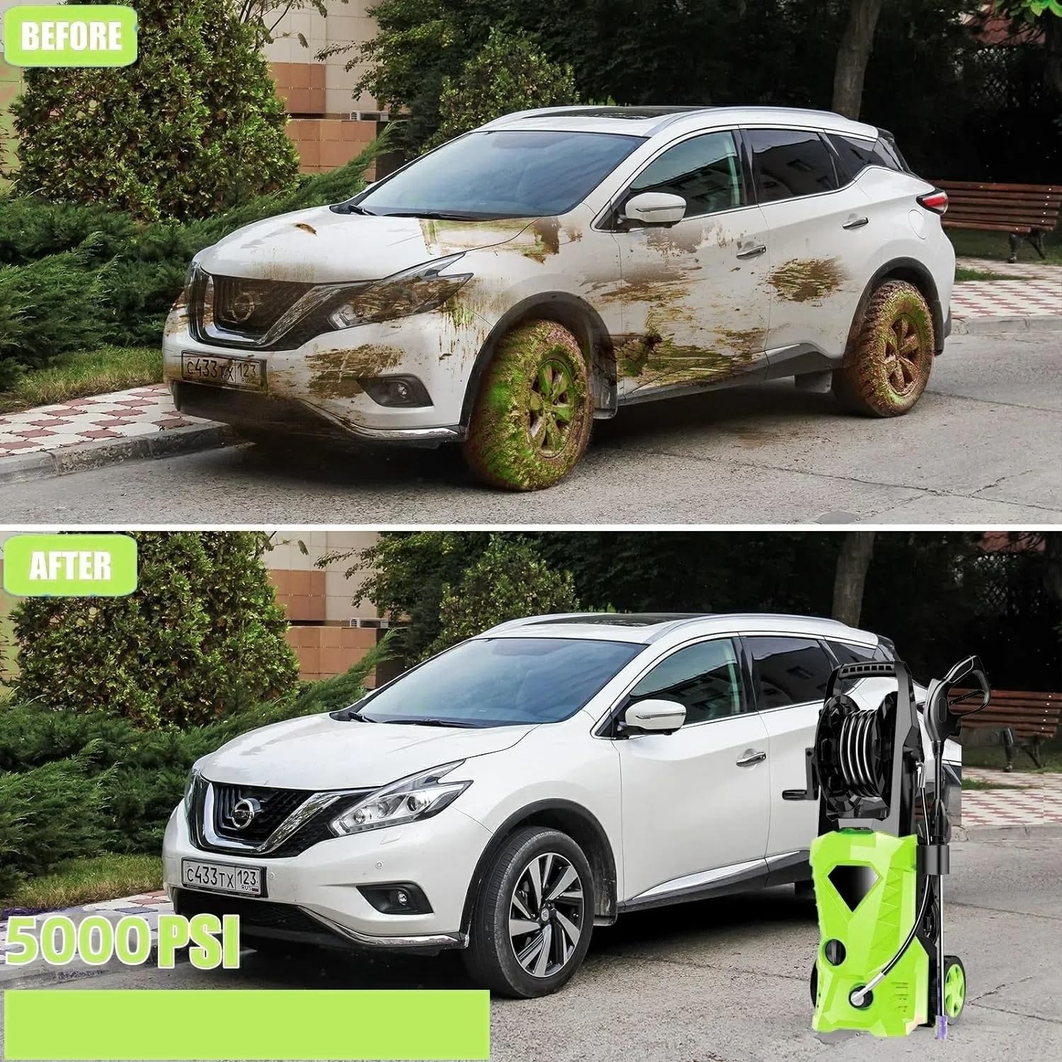 Imdot 5000PSI in car wash setup delivering a clean finish