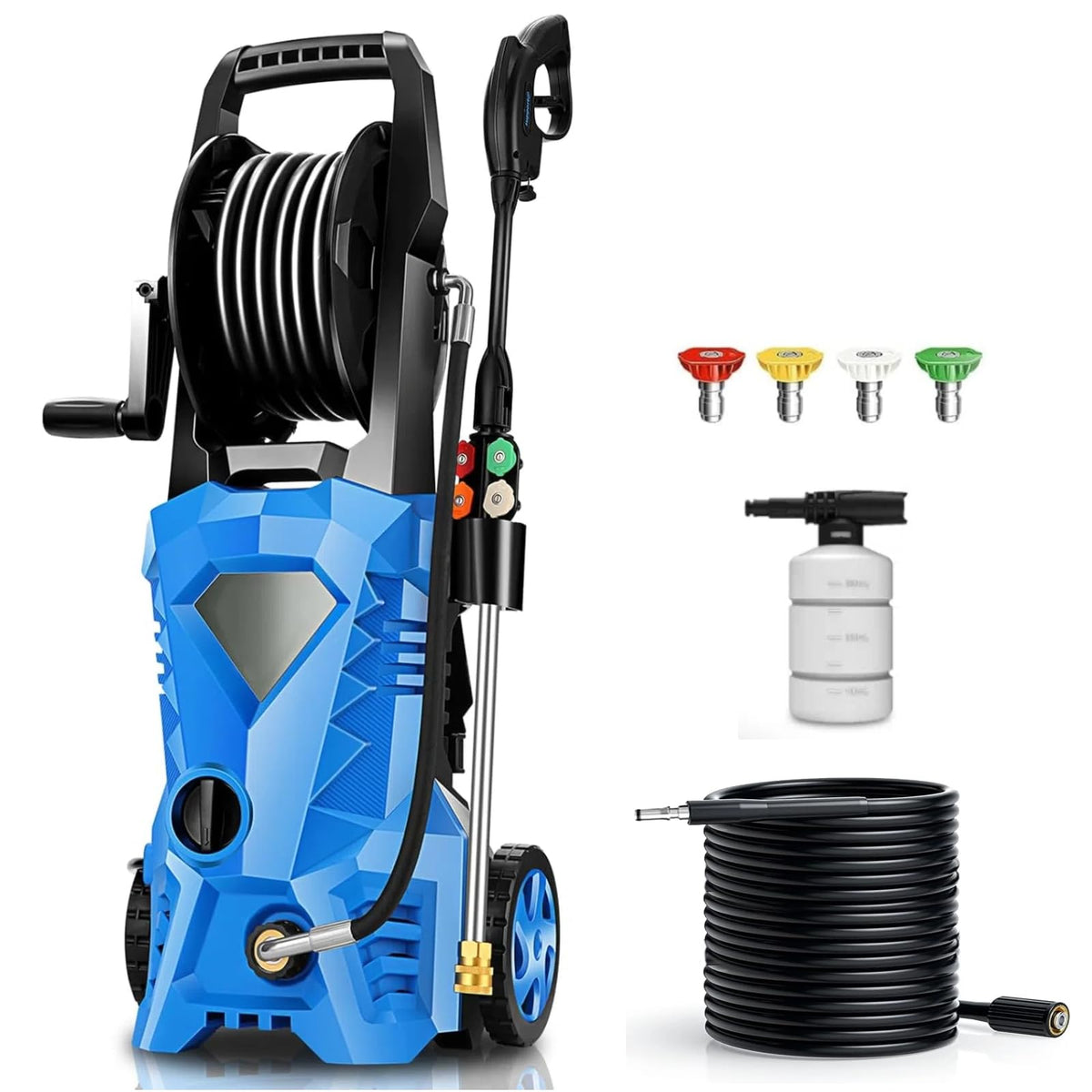Imdot 5000PSI pressure washer hose 33ft for extended reach and thorough outdoor cleaning