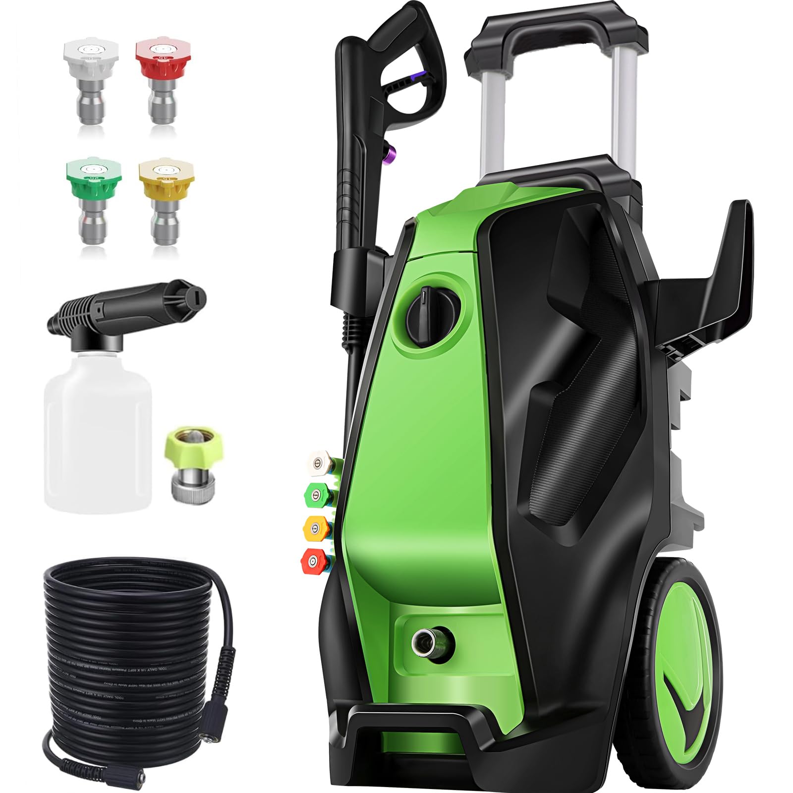 Imdot 5000PSI pressure washer in action for heavy-duty outdoor cleaning.