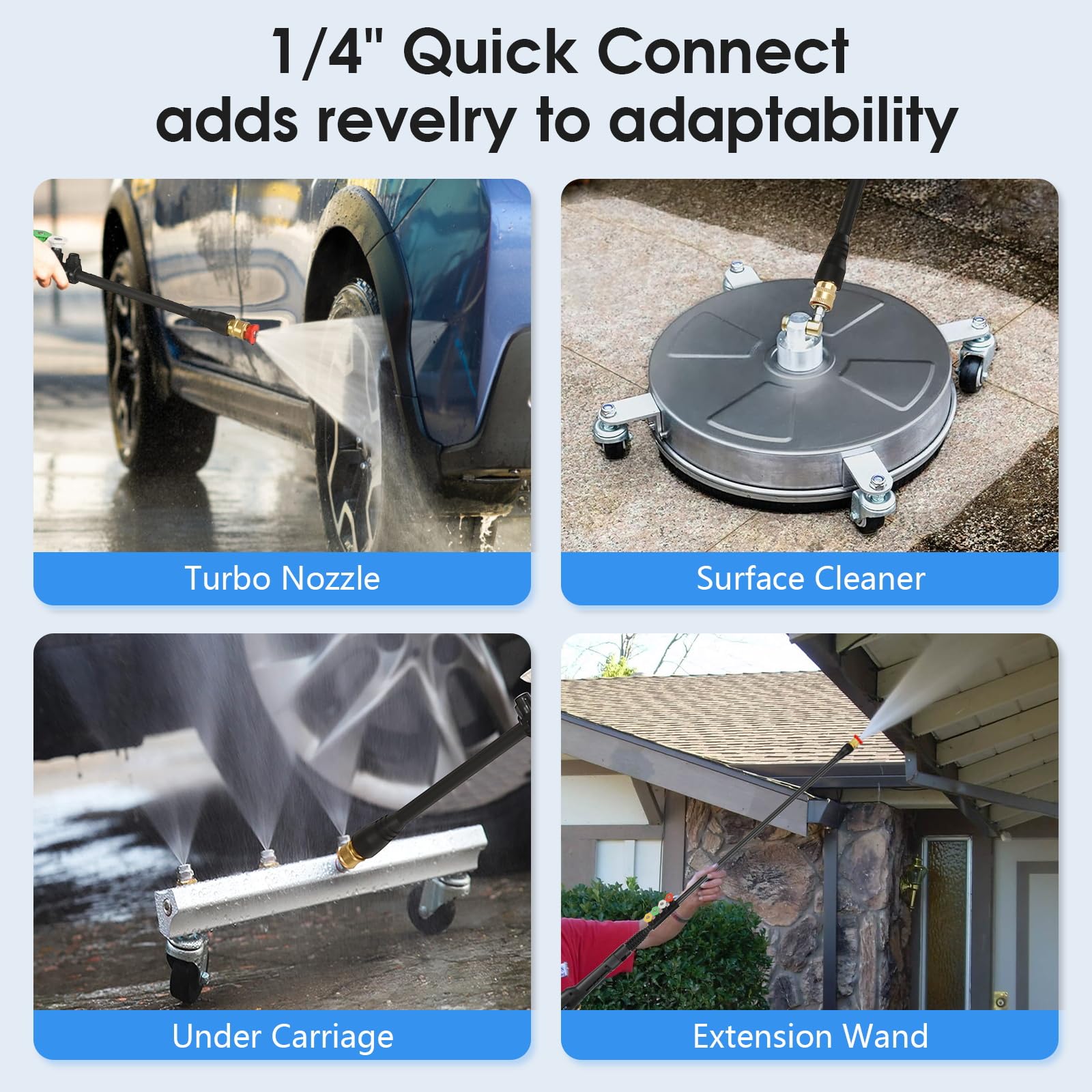 Imdot adjustable telescopic handle for comfortable transport and storage.