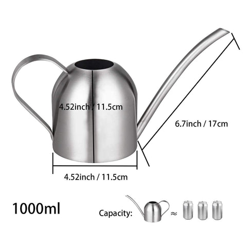 IMEEA sandblasted interior watering can for easy cleaning and care