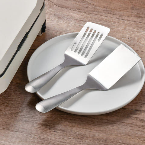 IMEEA SUS304 slotted spatula drains fats while turning burgers