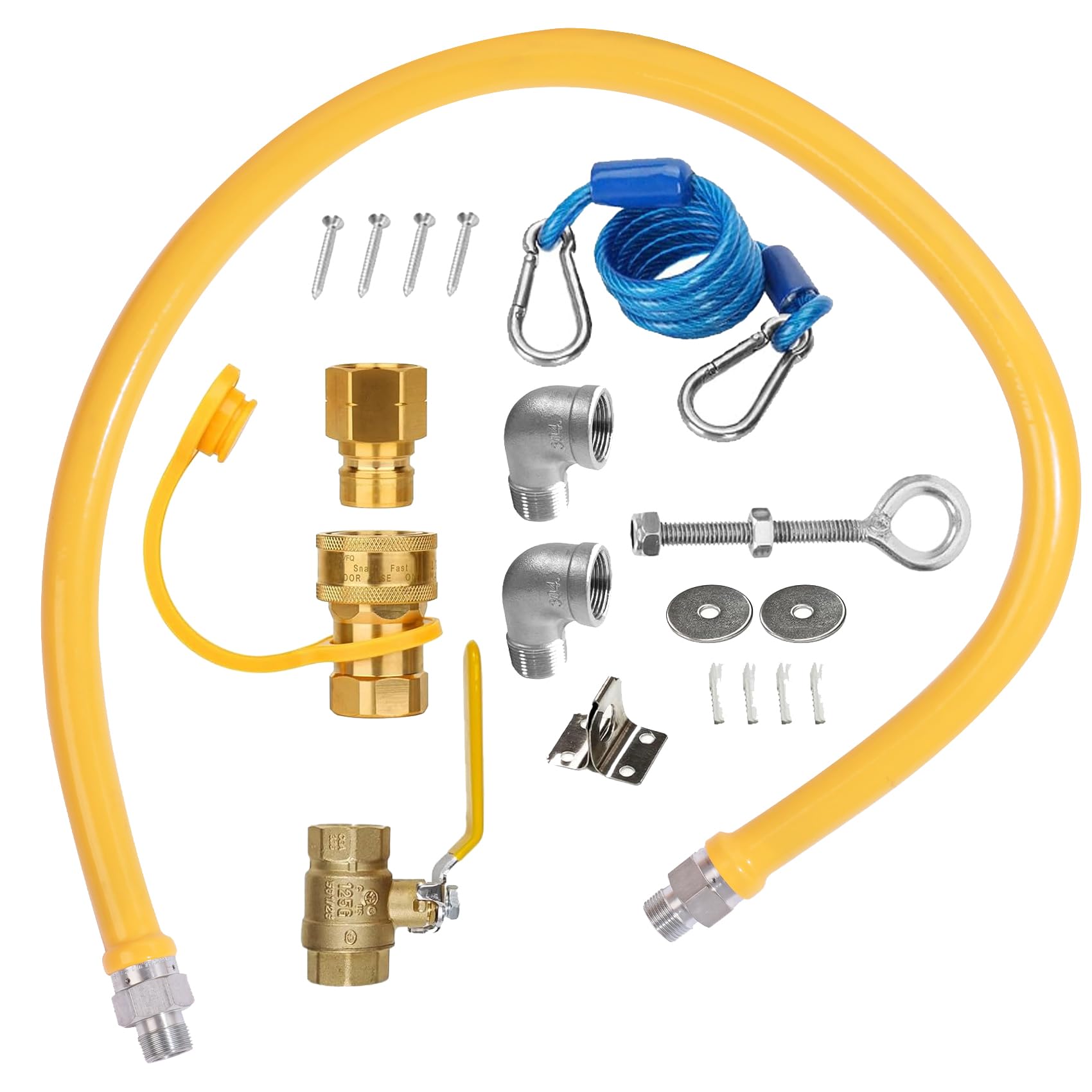 IMOLI Safety System Kit installed; ready-to-use setup supports mobile gas appliances.
