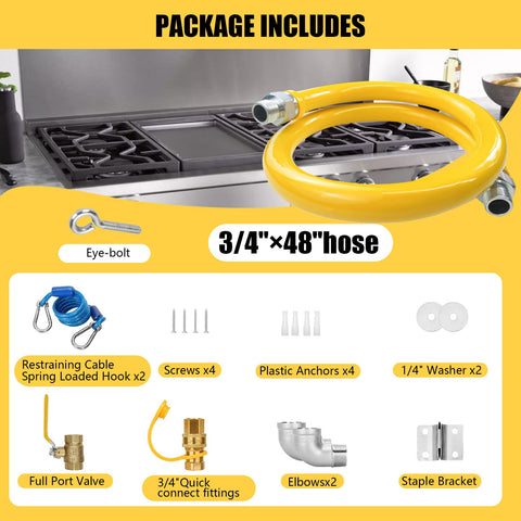 IMOLI Safety System Kit restraining cable; keeps hoses organized in busy commercial spaces.