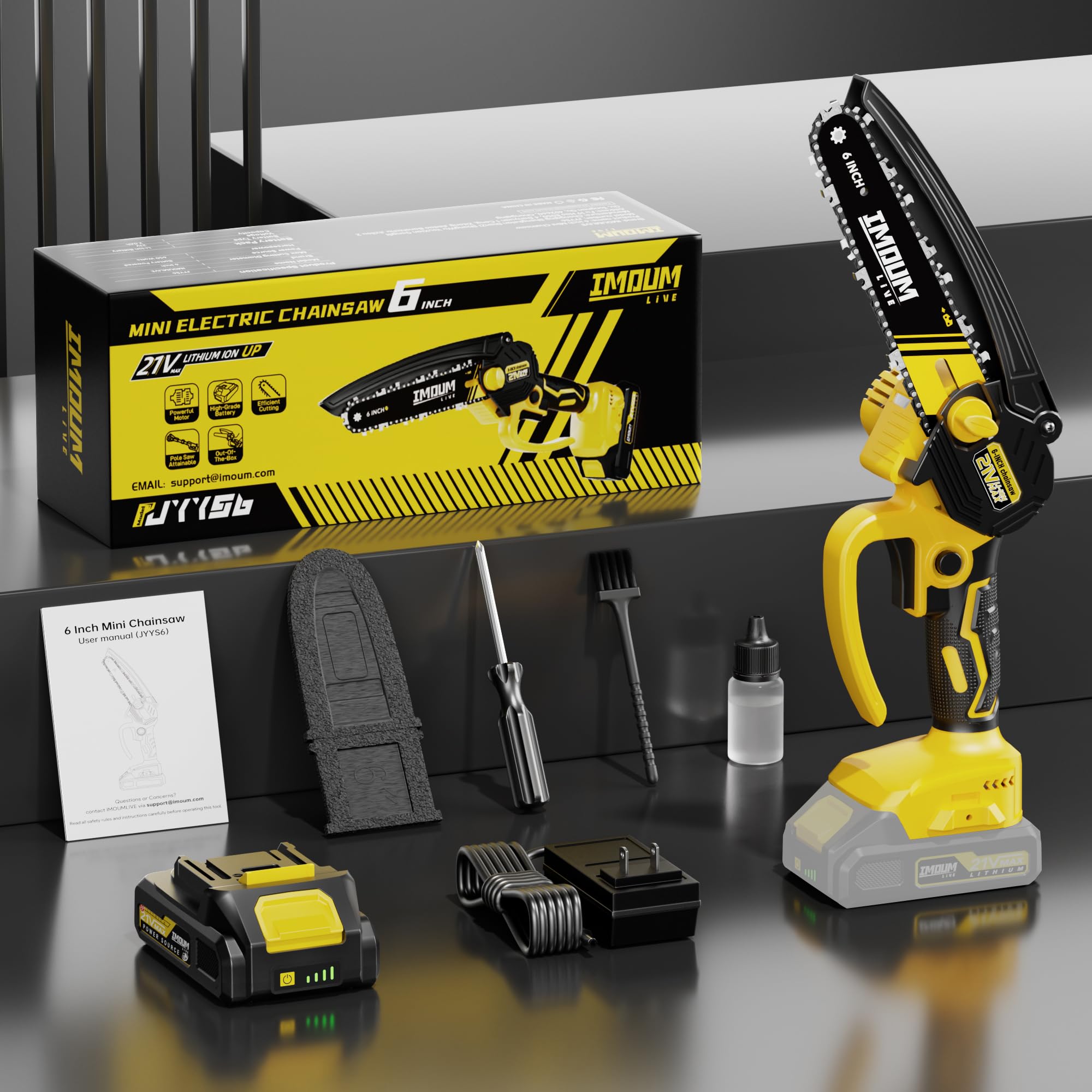 IMOUMLIVE complete accessory kit includes oil and tools for maintenance