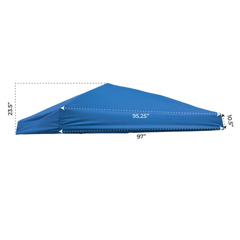 Impact Canopy slant-leg frame measurements help ensure a snug fit.
