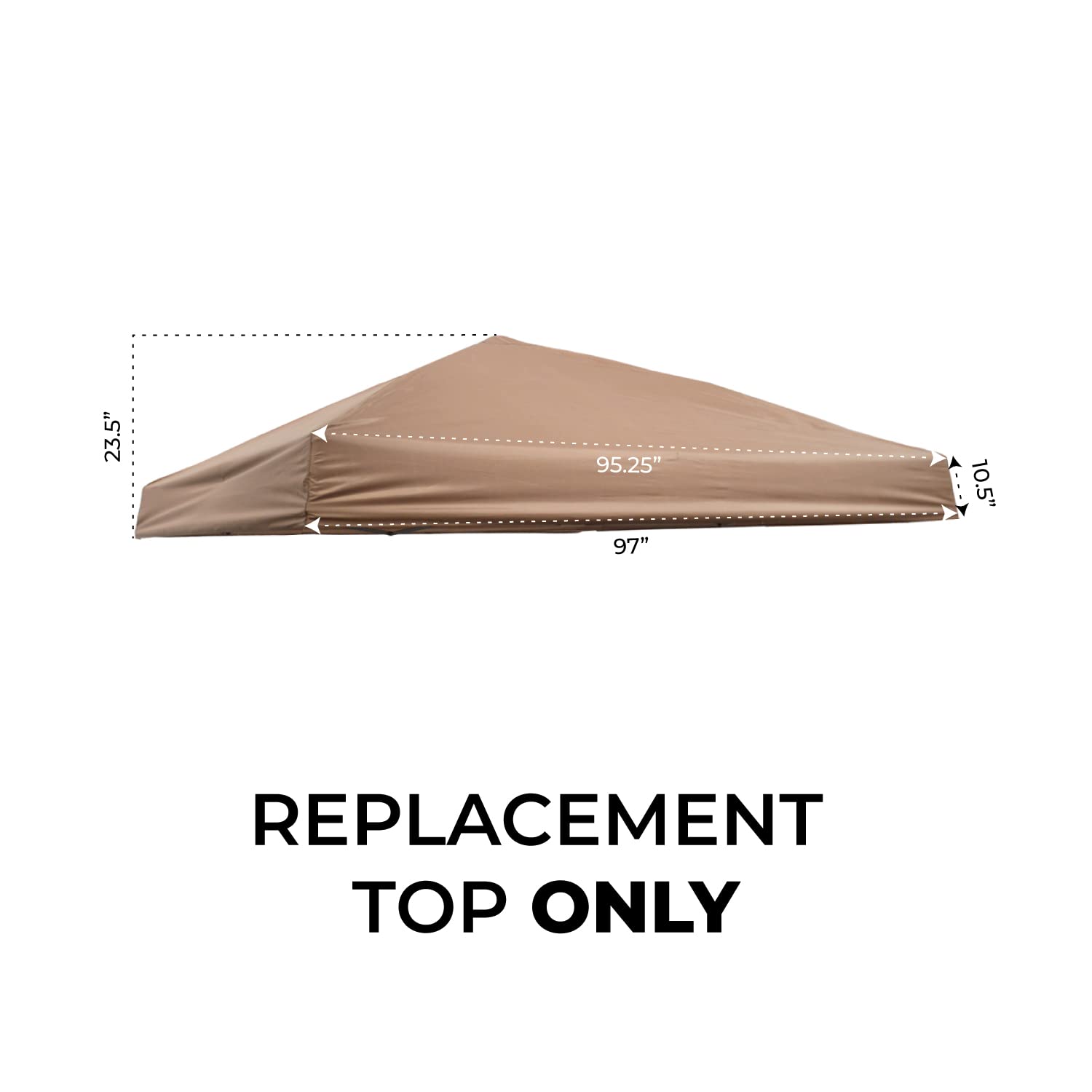 Close-up stitching on the Impact Canopy replacement top highlights durability