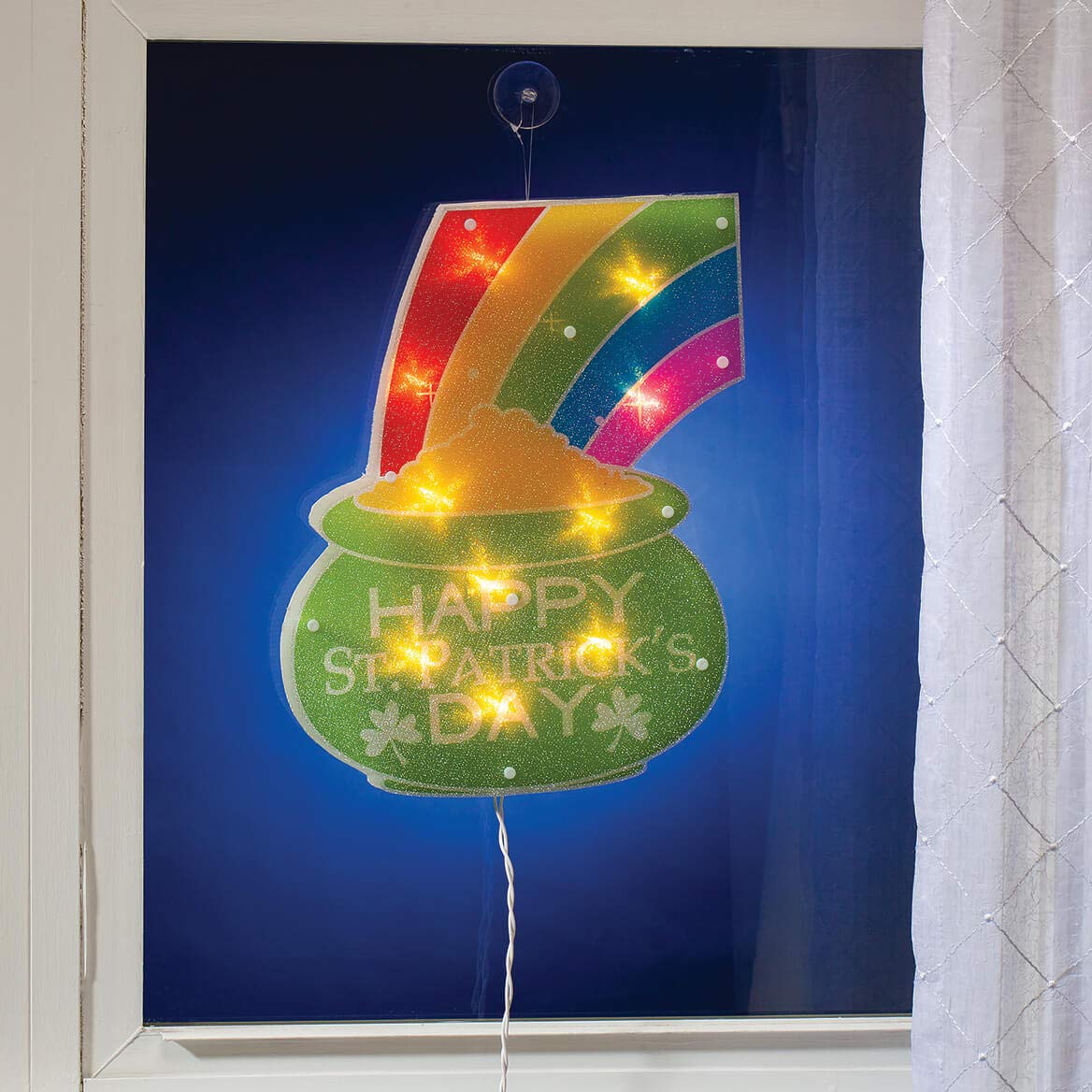 Impact Innovations Pot of Gold close-up reveals holographic shimmer for vibrant indoor or storefront displays.