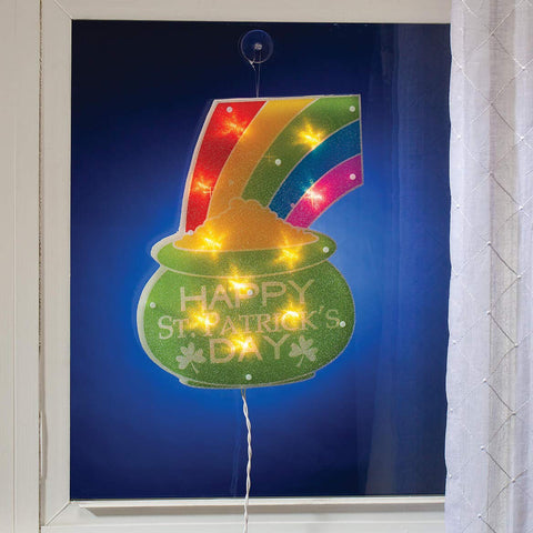 Impact Innovations Pot of Gold close-up reveals holographic shimmer for vibrant indoor or storefront displays.