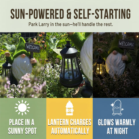 IMPECCABLE GOODS outdoor gnome lights paths with solar power