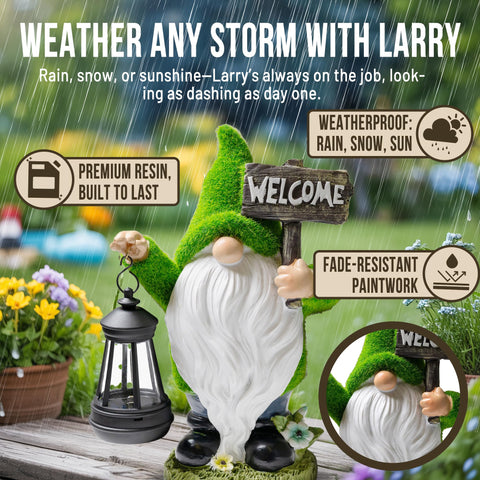 IMPECCABLE GOODS spring season gnome adds whimsy to lawns and flower beds
