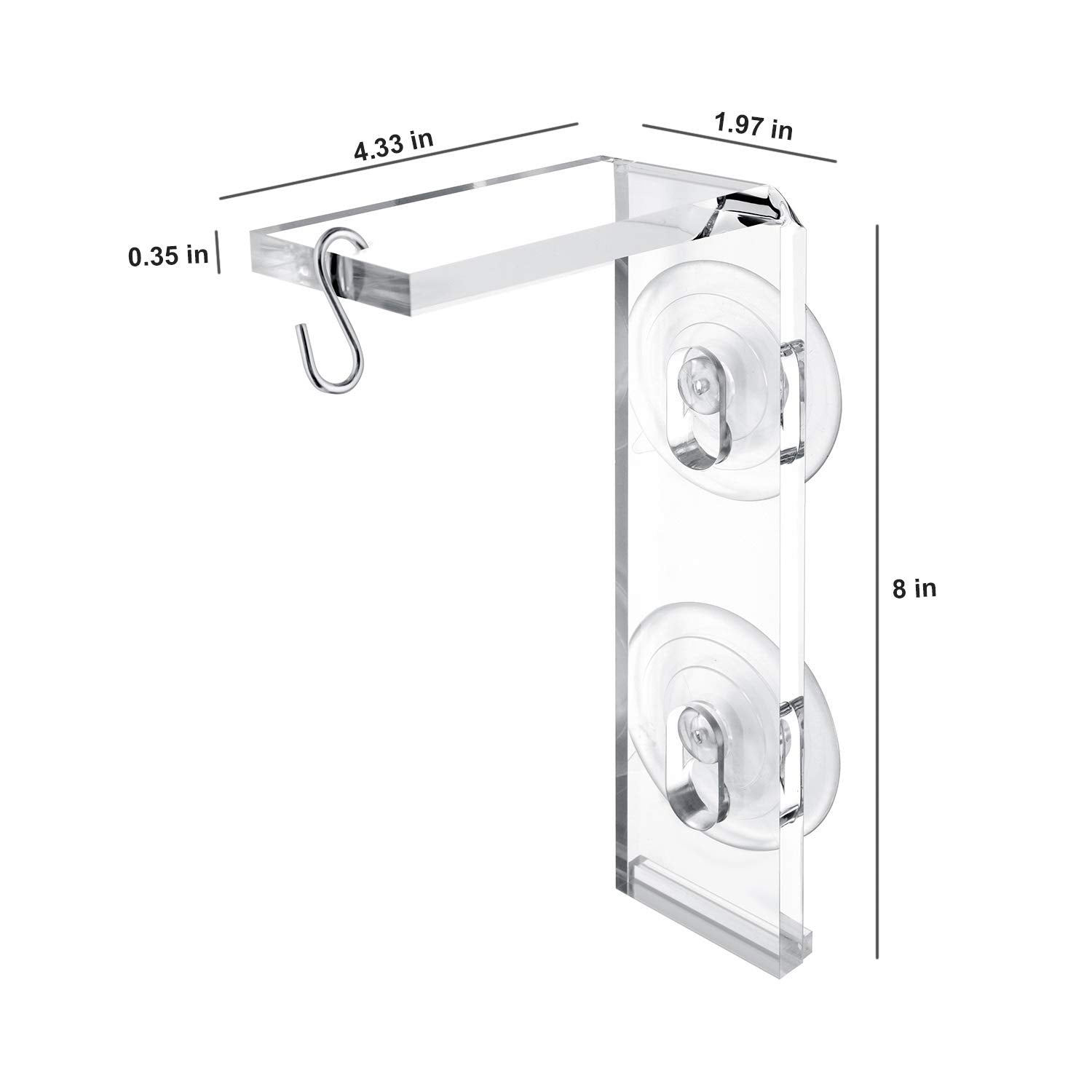 Impresa acrylic window hanger close-up shows durable, weather-ready craftsmanship