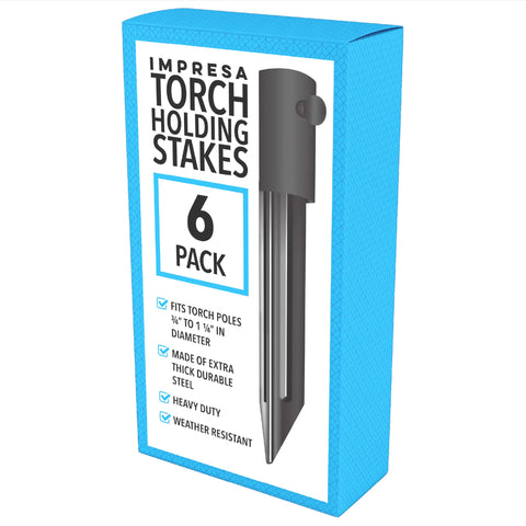 IMPRESA stake set withstands weather for long-lasting nighttime illumination.