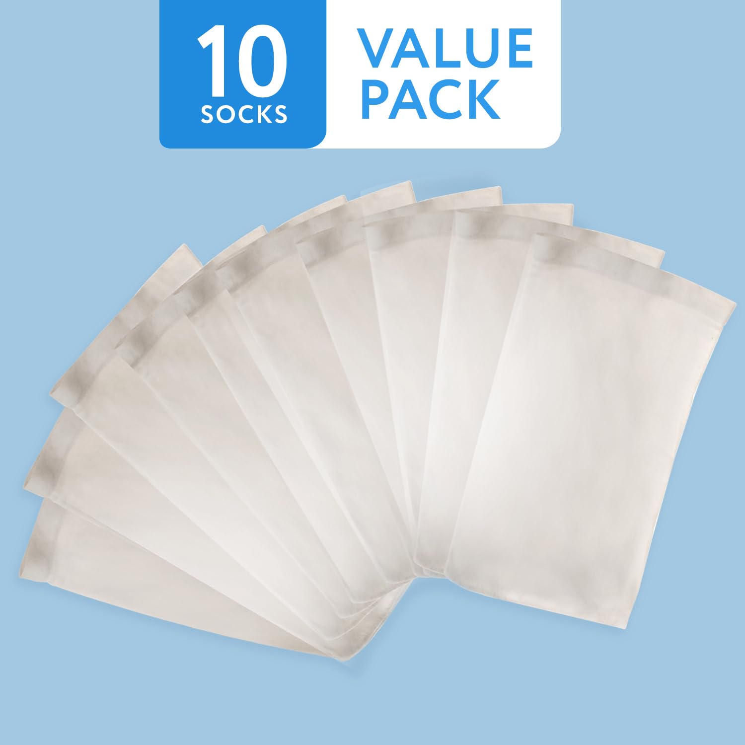 IMPRESA Pool Skimmer Socks easy rinse for quick reuse.