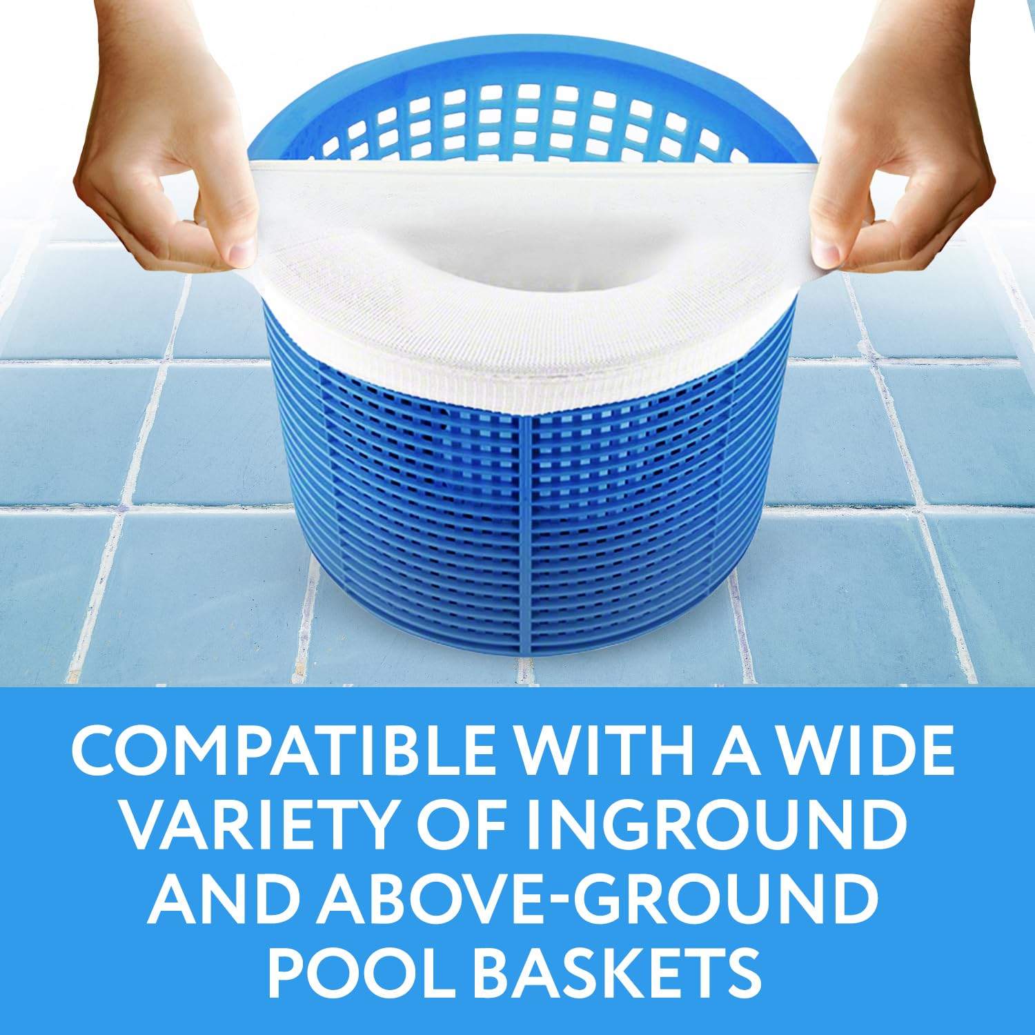 IMPRESA Pool Skimmer Socks fit Pentair baskets for easy maintenance.