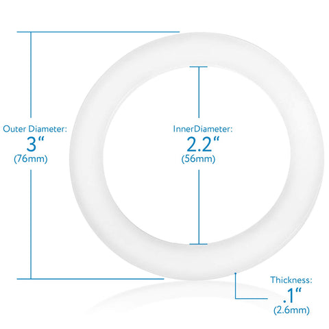 IMPRESA spa heater union gasket, 3in OD 2.2in ID, for tight, reliable seal