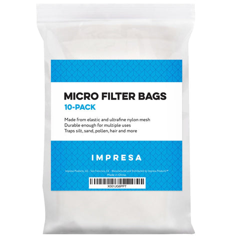 IMPRESA ten-pack of filter bags supports uninterrupted maintenance between cleanings.