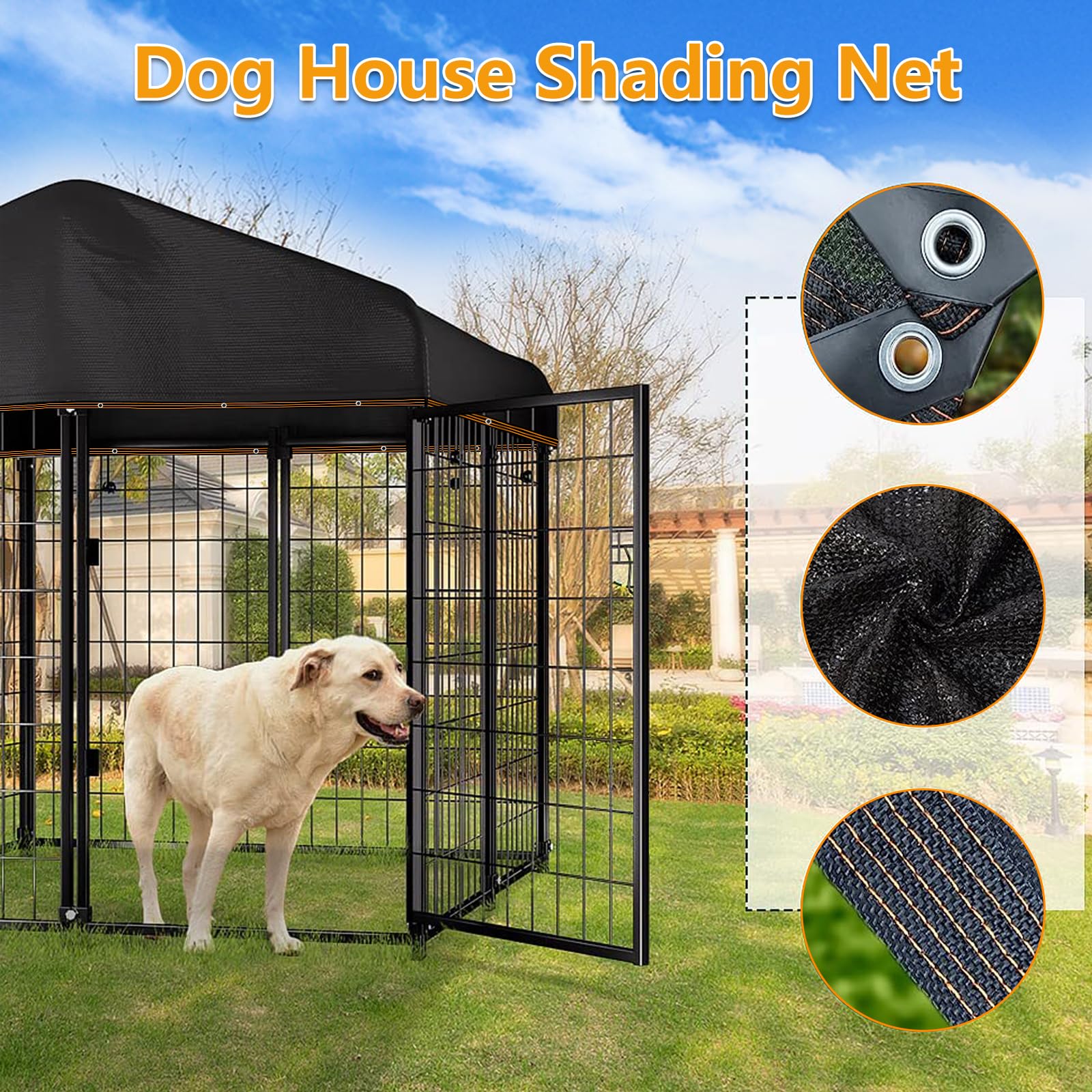 IMSGVIFO patio shade netting with reinforced edges creates a stylish outdoor retreat