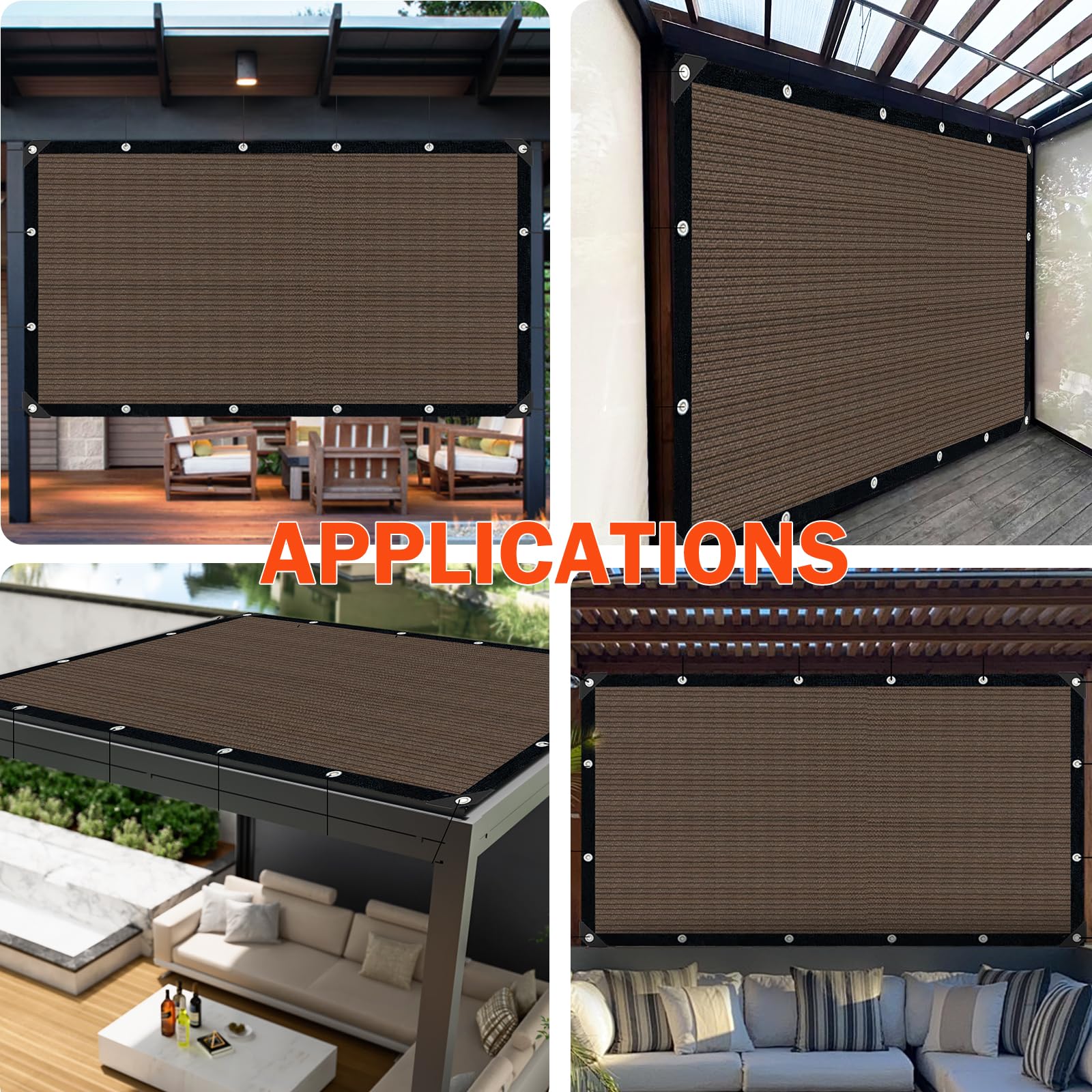 IMSGVIFO UV-blocking shade fabric reduces heat while maintaining comfort