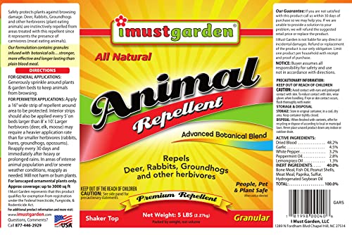 IMUSTGARDEN dual-action protection visual showing fear and scent deterrents