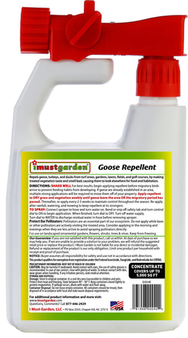IMUSTGARDEN goose repellent concentrate hose end sprayer demonstrates easy grass application