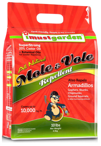 IMUSTGARDEN mole-vole-repellent-granules-bag for year-round lawn protection.