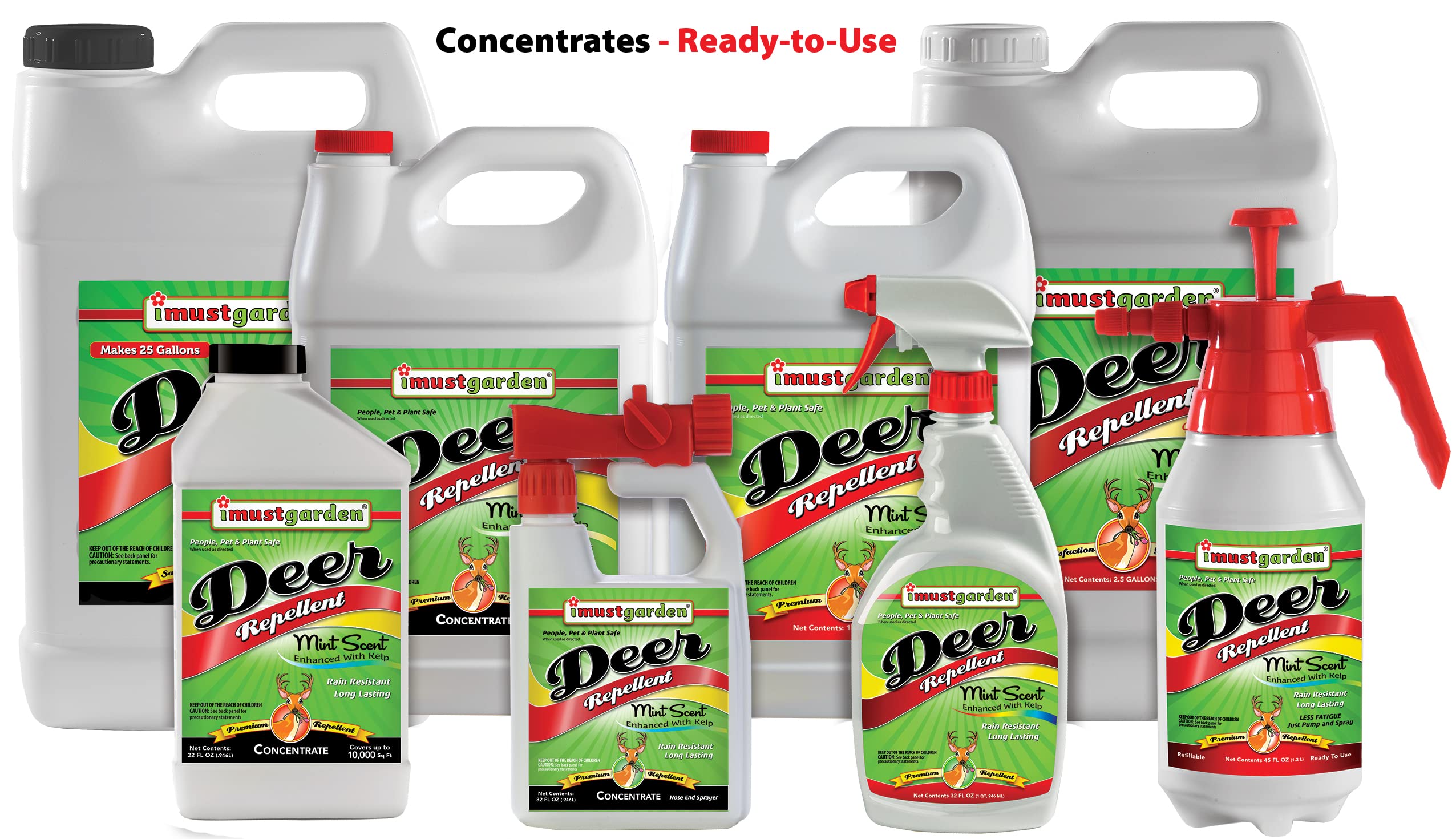 IMUSTGARDEN patio garden with deer spray application