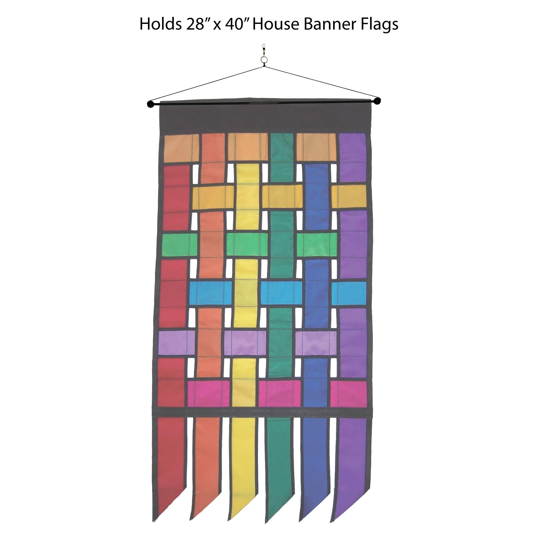 In the Breeze 4989 banner hanger enables quick assembly and secure banner setup.