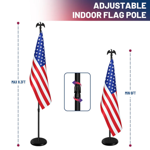 IN WHICH BAY embroidered USA flag 3x5 enhances patriotic display with durable fabric.